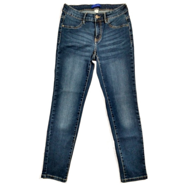 Simply Styled Skinny Jeggings Jeans Womens Size 4 Blue Distressed